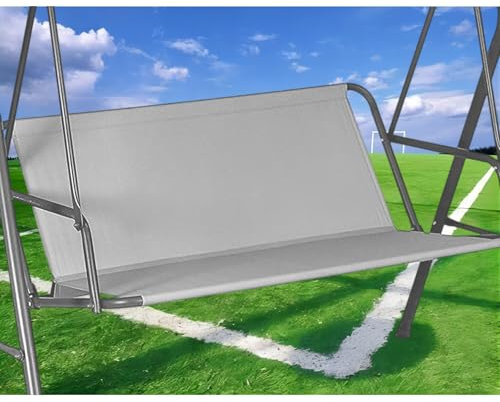 Hollywoodschaukel Sitzfläche Ersatz, Hollywoodschaukel Ersatzteile Sitzfläche, Hollywoodschaukel Sitzbezug, Hollywoodschaukel Bezug Sitzfläche, 600D-Oxford-Gewebe Stoff (115 * 48 * 48cm,Grau)