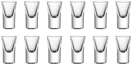 Vasos Chupito Vasos de chupito de 15 ml, 12 unidades, 6 unidades, 2 unidades, for bebidas espirituosas, de fondo grueso, de vidrio transparente, for bebidas fuertes, for vino Baijiu, vasos pequeños(12