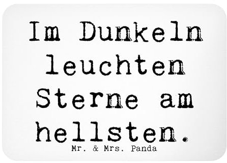 Mr. & Mrs. Panda Magnet Spruch Angst vor Dunkelheit überwinden - Geschenk, Kühlschrankmagnet, Trost, Notizhalter, zettelhalter, Stärke, Vertrauem, Fridge, whiteboardmagnet, Hoffnung im Dunkeln