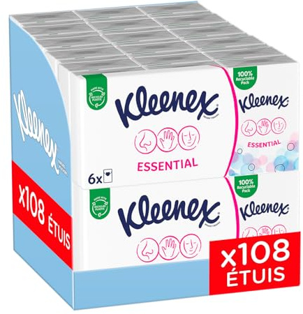 Mouchoirs Kleenex® Essential Étuis Mini P6 (x18)