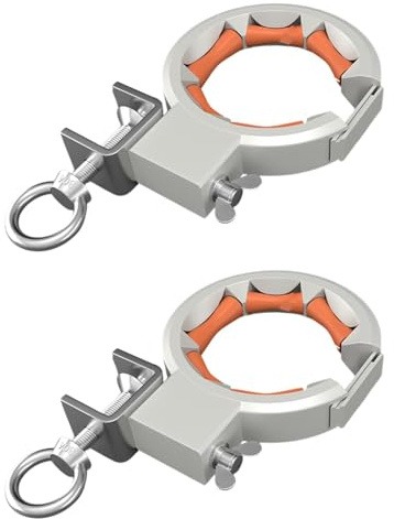 perfk Kabelzugrolle Profi-Set - Elektroinstallations-Ziehwerkzeug für effiziente Kabelverlegung - Robuste Ausführung Ideal für Renovierung & Neubau, Orange Und Silber, 2 Stücke