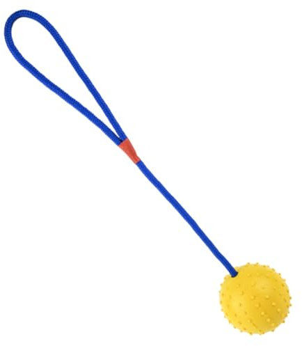 GRIRIW Puppy Interaktiver Kauball Mit Seil Gummispielzeug Für Und Kleine Hunde Zahnpflege Und Teething Für Drinnen Und Draußen