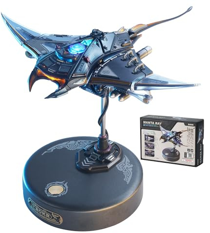 ROKR 3D-pussel Manta Ray Ocean modeller kit cyberpunk skrivbordsdekor gåvor