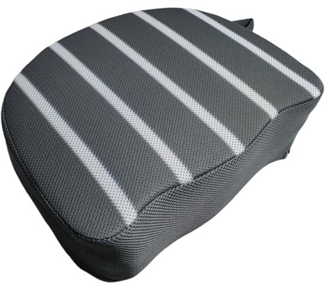 Asiento de SPA y bañera de hidromasaje cojín de Masaje para bañera de hidromasaje, Alfombrilla de Masaje Relajante,Almohadilla de Apoyo Suave,38 x 30 x 13 cm (Gris + Blanco)