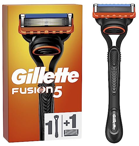 Gillette Fusion5 Razor For Men, 1 Gillette Razor, 1 Razor Blade Refill