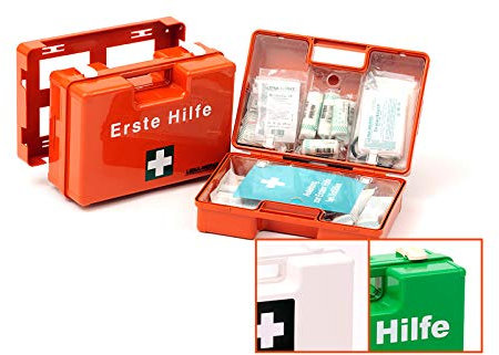 Leina Werke 38013 Erste-Hilfe Verbandkasten Kunststoff mit Aufdruck, Type 2 bis 20 Mitarbeiter