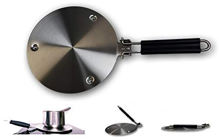 Induction Adapter Disk 11 Inch Heat Diffuser Stainless Steel, Gas Heat Plate And Glass Electric Stovetop Stove Burner Diffuser Simmer Ring Pan Induction Cooker Heat Diffuser Plate Adapter Stewpot