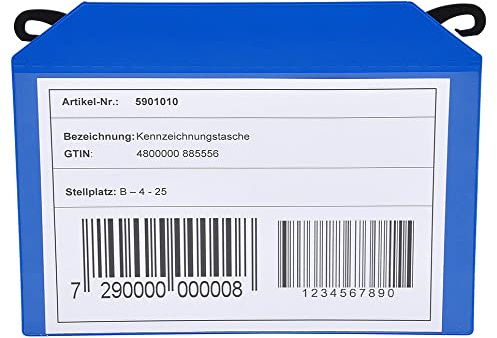 GITTERBOXTASCHEN (mit Einhängehaken und Magnetstreifen, A4 quer, 25 Stück)