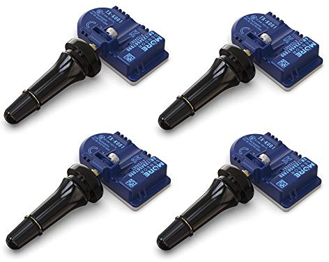 MORESENSOR Compact PRO Series 433MHz TPMS Tire Pressure Sensor 4-Pack | Preprogrammed for Select 40+ RAM DS DX Models 68249197AA | Rubber Valve Stem | KX-S149-SN-4