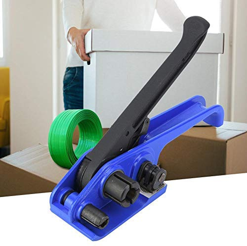 Spanner und Versiegler Manuelles PE PP Kunststoff Stahl Spanner und Versiegelung Umreifungswerkzeug Packwerkzeug Set 16-19mm | Robuste Stahlkonstruktion, Integrierter Bandschneider, Ideal für Verpackungslösungen, Geeignet für Lagerlogistik, Kompat