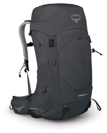 Osprey Stratos 44L Men's Hiking Backpack, Tunnel Vision Grey