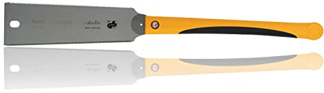 Sega giapponese Augusta-Heckenrose Ryoba - sega tradizionale con impugnatura ergonomica in plastica bicomponente - taglio diamantato su tre lati - dentatura speciale per tagli fini nel legno