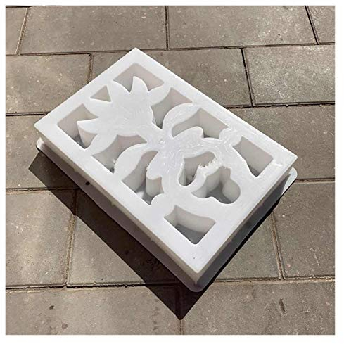 ZJCNHY Betonformen, 45 cm, klassisch, einfach, aber formig, hohl, starker Kunststoff, Beton, dicke Fenstergitterform