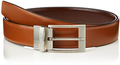 Ted Baker Herren Connary Wendegürtel aus Leder Gürtel, hautfarben, 44