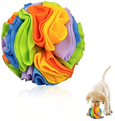 WishLotus Snuffle Ball (Rainbow), Interactive Pet Toy for Dogs, Slow Feeder, Stress Relief, Exercise Toy for Small/Medium Breeds