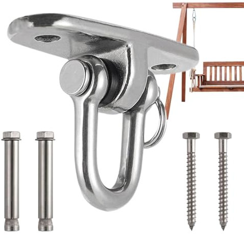 Cintres de balançoire – Supports de balançoire | Supports à vis pour suspendre une balançoire | Crochet de sac de frappe | Crochet de balançoire | Crochets de hamac avec vis pour aire de jeux, gym,