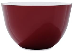 Trebonn PILE - Stackable Bowl - CherryRed - Diametro 22 cm x h 13.5 cm - Capiente ciotola con finitura glossy, perfetta come insalatiera o zuppiera.