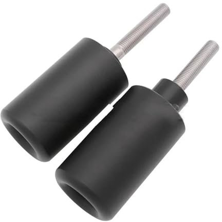 Sturzpads Motorrad Motorrad Black&Carbon No Cut Sturzpads Crash Absturzsicherung Für Suzuki Für GSXR1000 Für GSXR Für GSX-R 1000 K7 2007 2008 Motorrad rahmen(Schwarz)