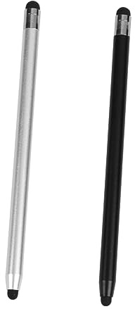 Mikikit 2Pcs Double Head Stylus Pen for Phone and Tablet with Copper Aluminum Alloy Body, Lightweight Design, Natural Writing Feeling, for Note-Taking and Checking Email