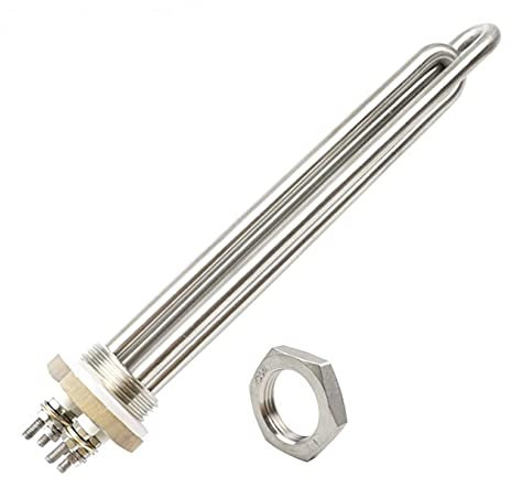 yaoqijie Élément chauffant 12v 600w 1 élément chauffant électrique tubulaire élément de chauffe-eau solaire à courant continu lasting(Heater and nut)