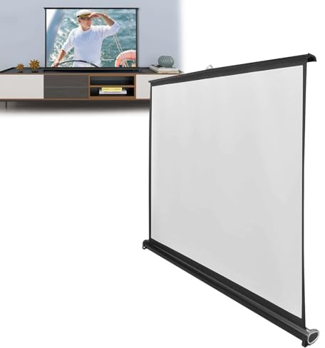 Portatil Pantalla Proyector, Ultra 4K 16:9 4:3 FHD, Ganancia De Color 2.2 Veces, Projector Screen 160° Ángulo De Visión, Para Cine En Casa Y Juegos, Hogar, Oficina Escuela, Película(16:9 20inch)