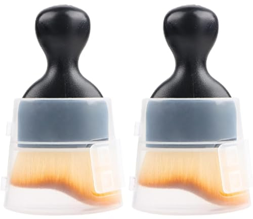 WDJRUIRUI 2pcs Car Interior Cleaning Tool Brush with Cover for Nissan Ariya I 2022-2024,Multipurpose Dust Removal Cleaning Brush Interior Crevice Dusting Brush