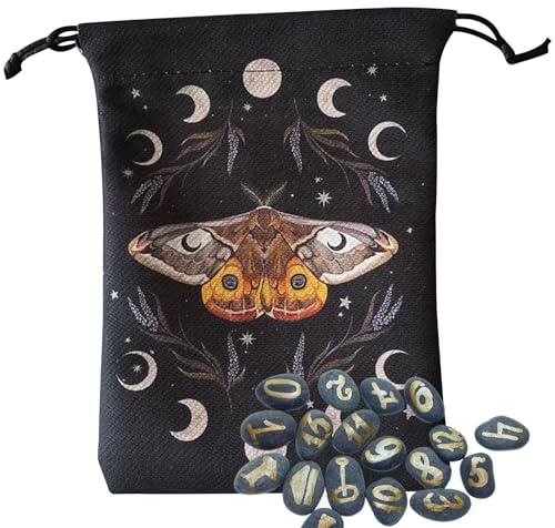 Tarotpåse | Rune Dice kristall smyckeväska | tärning kristall förvaring förpackning för oracle förmögenhet spådom halloween nybörjare barn, Fhr56, Refer to description, Unisex