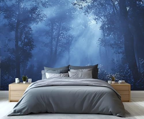 YXQAIED Waldtapete, Natur-Tapete, Wandbild, geheimnisvoller Dschungel, Tapeten für Schlafzimmer, Wohnzimmer, nicht selbstklebende Heimdekoration, 3D-Wandbilder