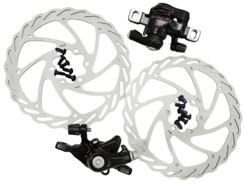 FACAIIO Kit de frein à disque en aluminium pour vélo avec étrier avant et arrière, levier de frein, rotor de 160 mm, pour la plupart des VTT