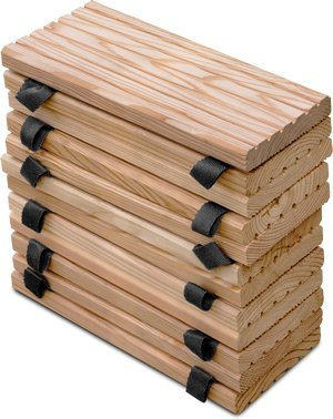 WEIDENPROFI Rollweg aus Lärchenholz, Lärche Holztritte für den Garten, Gartenweg - Größe (BxL): 25 x 250 cm