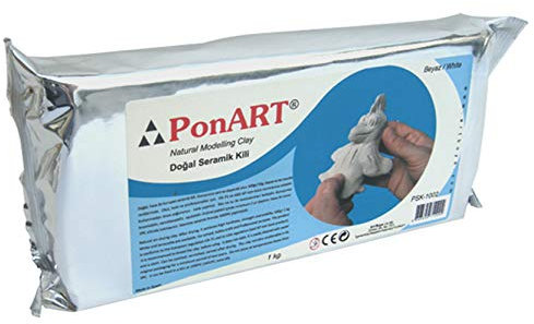 PonART Argile céramique blanche 1 kg