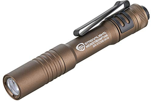 Streamlight 66608 MicroStream USB Flashlight, Coyote