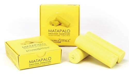 6 Barritas de azufre - Remedio natural para los dolores cervicales, tortícolis, dolores articulares y resfriados