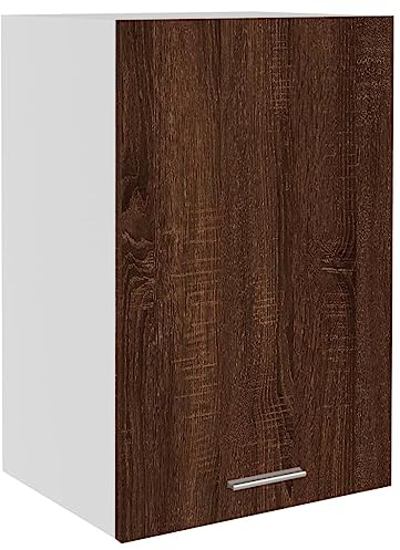vidaXL Mueble de TV Colgante “Lyon” Madera marrón Roble 39,5x31x60 cm