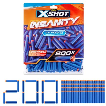 XSHOT Insanity Nachfüllpackung 200 Darts von ZURU