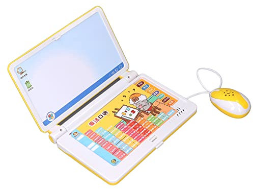 Dilwe Kids Laptop, with Fun Sound Effects and Colorful Illustrations, English Math Spelling Preschool Laptop for Toddlers Boys Girls