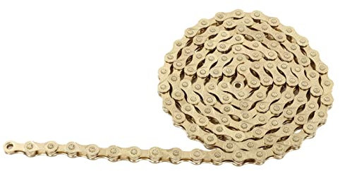 Jerys 9-Gang-Fahrradkette, Rennradkette Strong Tension Gold für Outdoor-Fahrten