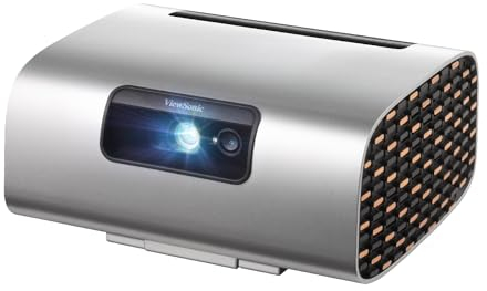 ViewSonic M10 Portable RGB Laser Smart Projector with Harman Kardon Speaker​, Silver