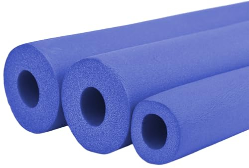 Schaumstoff-Rohrisolierung, Rot/ Blaues Wärmedämmrohr Dämmschale Für Klimaanlagen, Flexible Schaumstoffschlauch Für Griffunterstützung(Blue,20mmx15mmx2m)