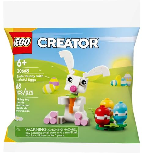 LEGO - Lapin de Pâques avec œufs colorés - Coffret cadeau de Pâques en polybag (30668)