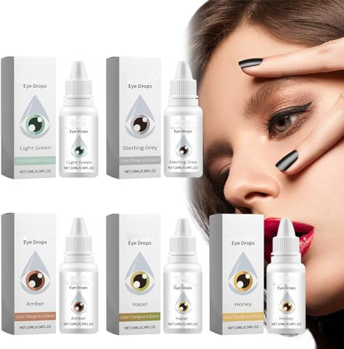 Eye Color Changing Drops, Color Changing Eye Drops, Change Eye Color Drops, Moisturizing Eye Drops, Natural Eye Drops Change Your Eyes Color in 2 Hours (Hazel)