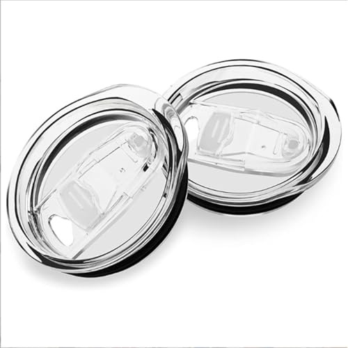 YILANJIN 2 Stück 20 Oz Skinny Tumbler Ersatz Deckel, Schiebeabdeckungen, Tumbler Zubehör, Auslaufsicher Aus Kunststoff Mit Trinköffnung
