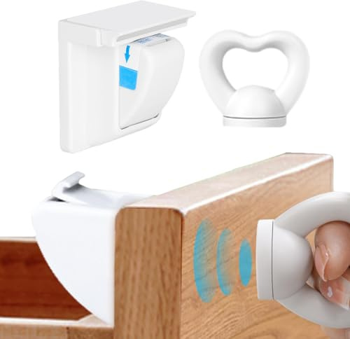 Jvjggag Magnetische Schrankschlösser | Kindersicherungen für Schränke | unsichtbares Schloss mit Kleber und Schrauben, Schrankschloss, Kindersicherung für Schränke und Schubladen