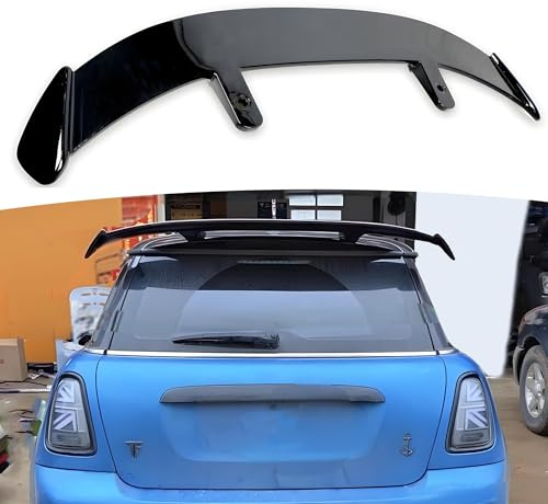 MUTUSAISI Car Universal Rear Boot Roof Spoiler Lip Top Wing Compatible with MINI R50 R53 R55 R56 R60 R61 F54 Cooper Clubman Countryman Paceman Hatchback Painted Gloss Black Accessories