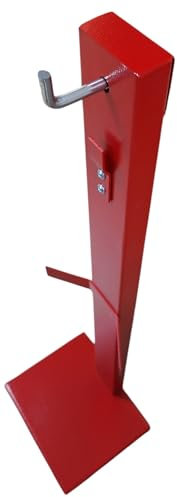 FERRETELIX® Supporto a pedale estintore 6 kg ABC e 2 kg CO2 compatibile con i due tipi di attacco a parete