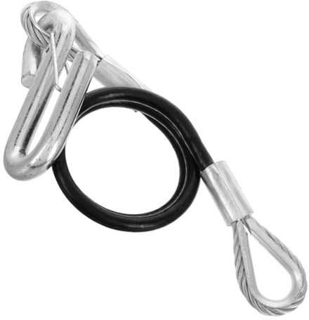 TOPPERFUN Câble de Sécurité Corde Robuste avec Haute Résistance à Traction Remorque en Acier 3500 Lbs avec Crochets de Remorquage Résistants pour Trucks et SUV