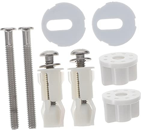 Tofficu Kit Per Sedile Wc Bulloni Espansione Per Wc Accessori Montaggio Bagno Fissaggio Resistenti Adatte a Tutti i Copriwater Installazione Facile e Rapida