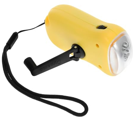 HOLIDYOYO Lampe De Poche Solaire À Manivelle, Rechargeable, Éclairage D'urgence À Led, Pour Le Camping, La Randonnée Et Les Activités De Plein Air. Aucune Pile Requise.