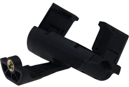 Adaptador de montaje para smartphone giratorio 360 para abrazadera de teléfono ajustable con trípodes de escritorio con tornillo de 1/4 pulgadas, abrazadera vertical horizontal para teléfono