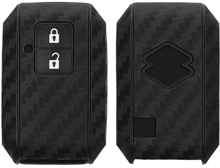 kwmobile Silicone Key Fob Cover Compatible with Suzuki 2 Button Car Key Keyless Go